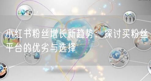 小红书粉丝增长新趋势:探讨买粉丝平台的优劣与选择