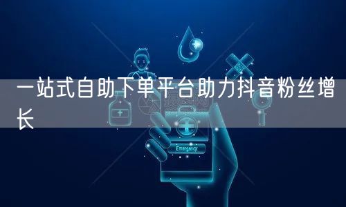 一站式自助下单平台助力抖音粉丝增长