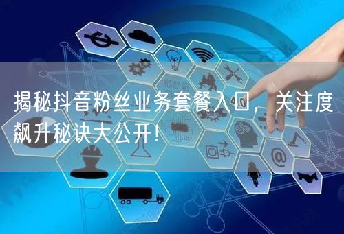 揭秘抖音粉丝业务套餐入口,关注度飙升秘诀大公开!