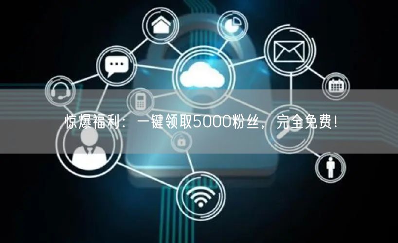 惊爆福利：一键领取5000粉丝，完全免费！