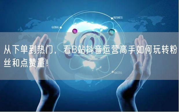 从下单到热门，看B站抖音运营高手如何玩转粉丝和点赞量！