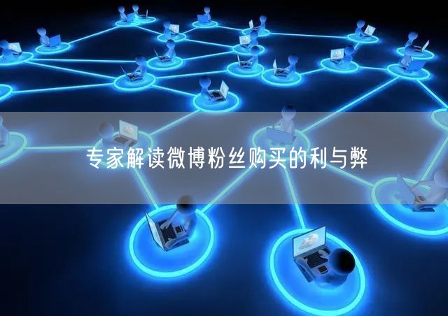 专家解读微博粉丝购买的利与弊