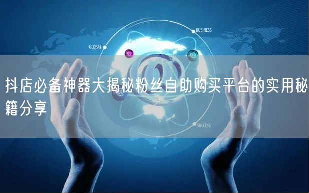 抖店必备神器大揭秘粉丝自助购买平台的实用秘籍分享