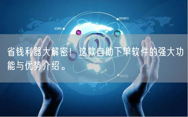 省钱利器大解密！这款自助下单软件的强大功能与优势介绍。