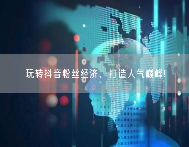 玩转抖音粉丝经济，打造人气巅峰!