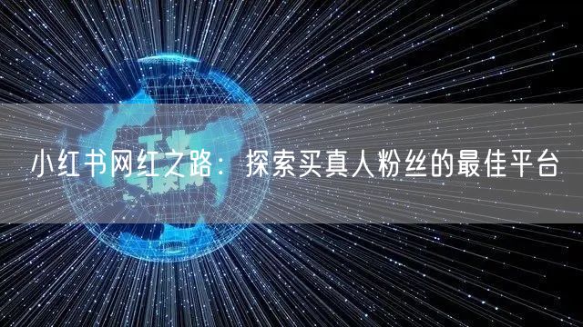 小红书网红之路:探索买真人粉丝的最佳平台