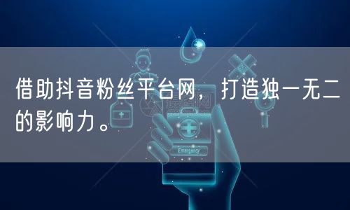 借助抖音粉丝平台网,打造独一无二的影响力。